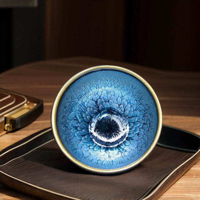 Kilnth Blue Peony Teacup